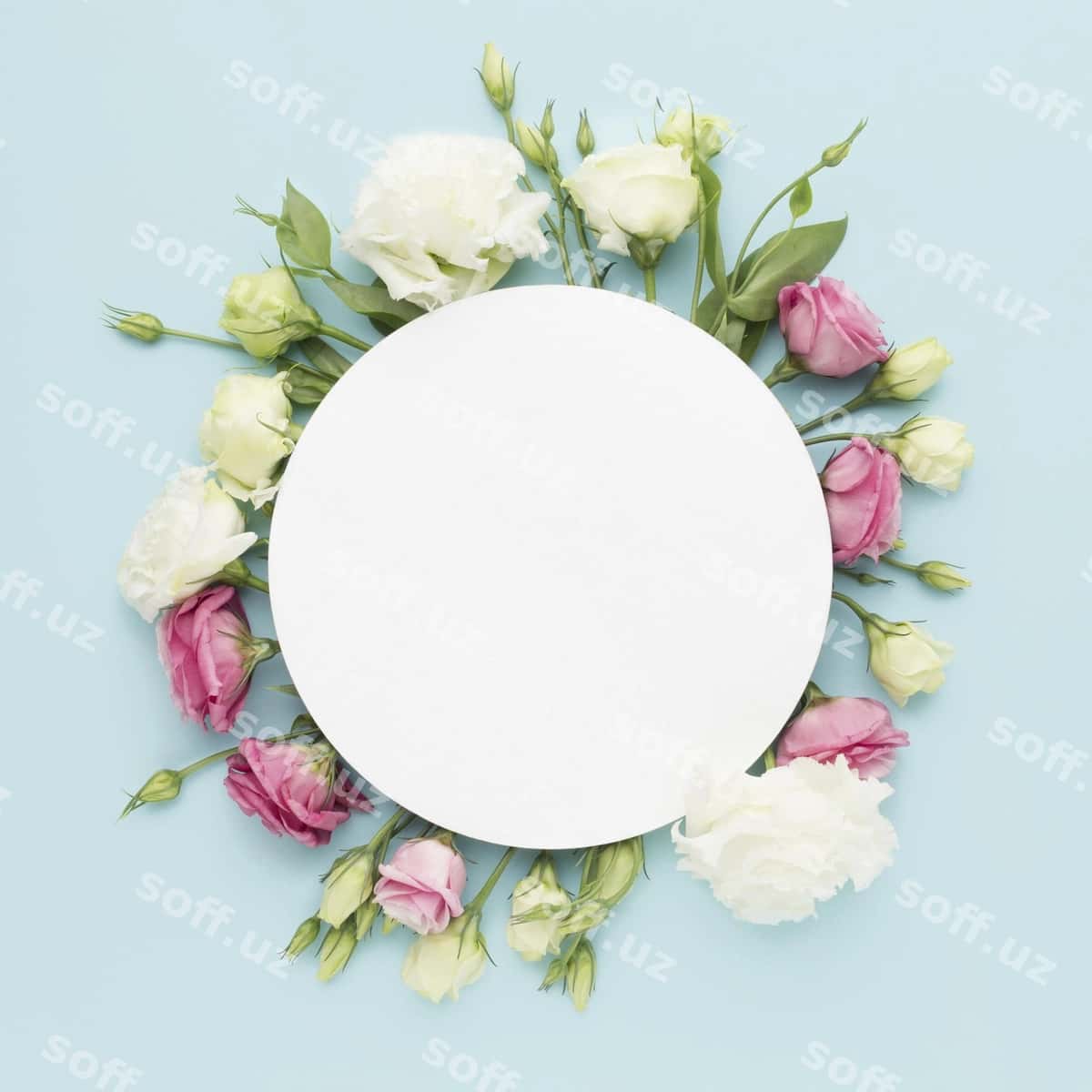 Go'zal gulli konseptsiya mock up | Beautiful floral concept mock up 1