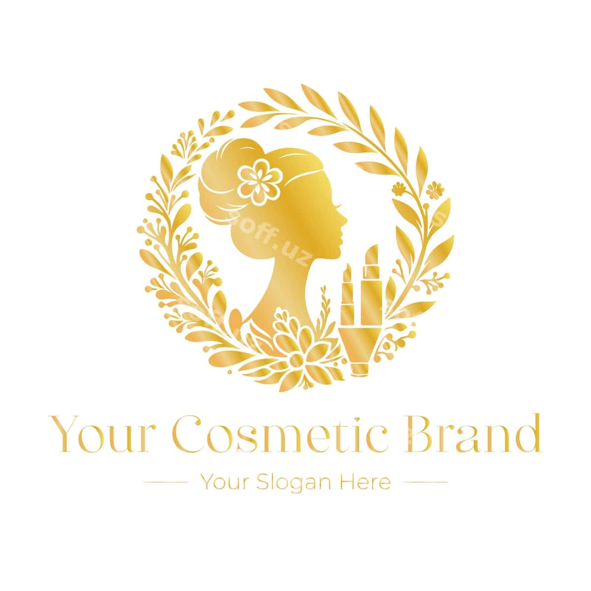 Gozallik saloni soch kosmetikasi logotip dizayni | Beauty salon hair cosmetic logo design 1