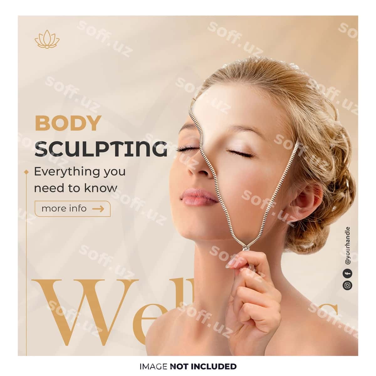 Salon go‘zallik ijtimoiy tarmoq xabari | Beauty salon social media post 1
