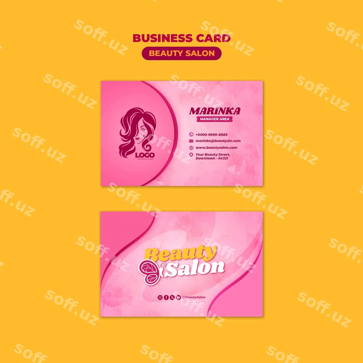 Go'zallik saloni shabloni | Beauty salon template 1