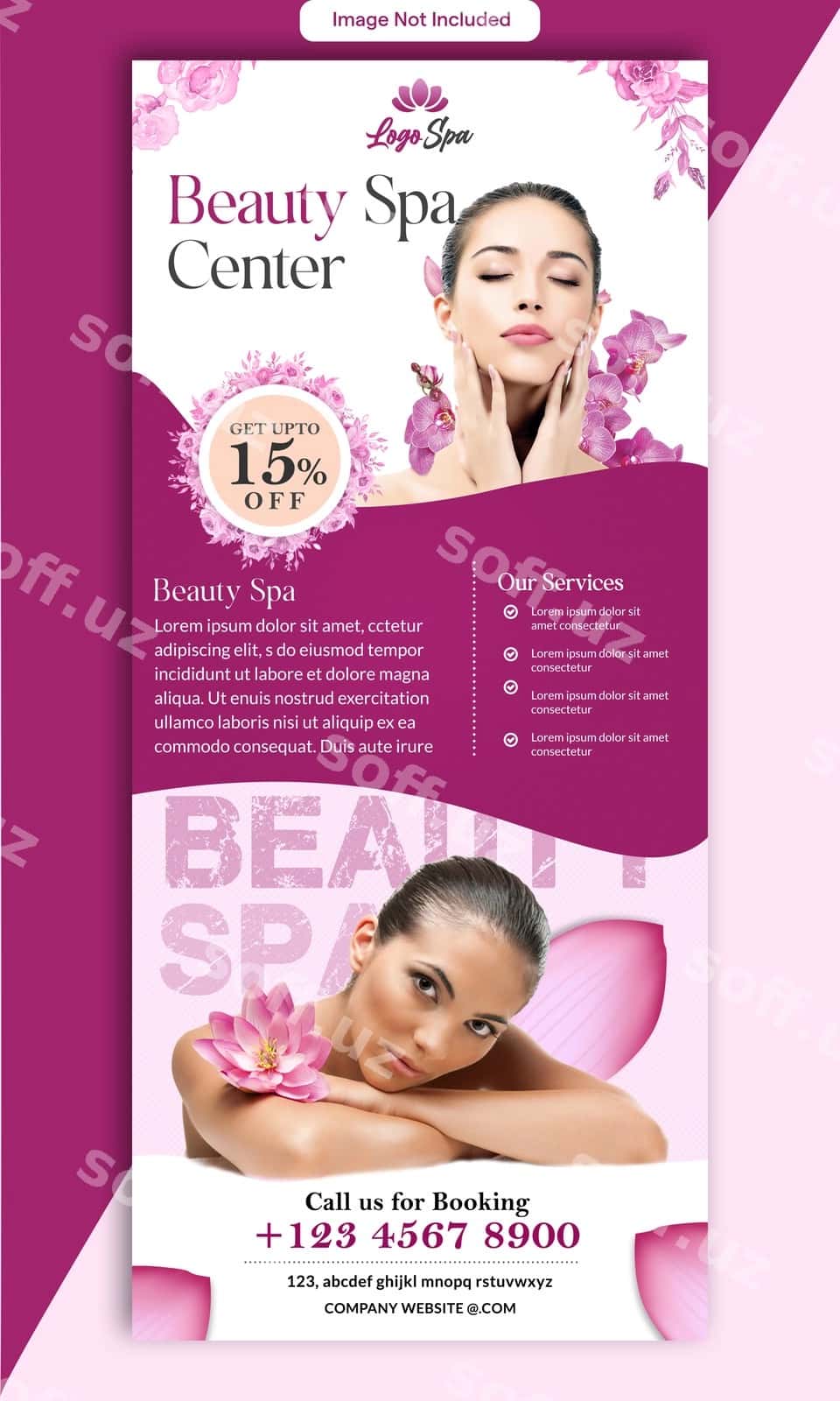 Boutique-spa banneri | Beauty spa rollup banner 1