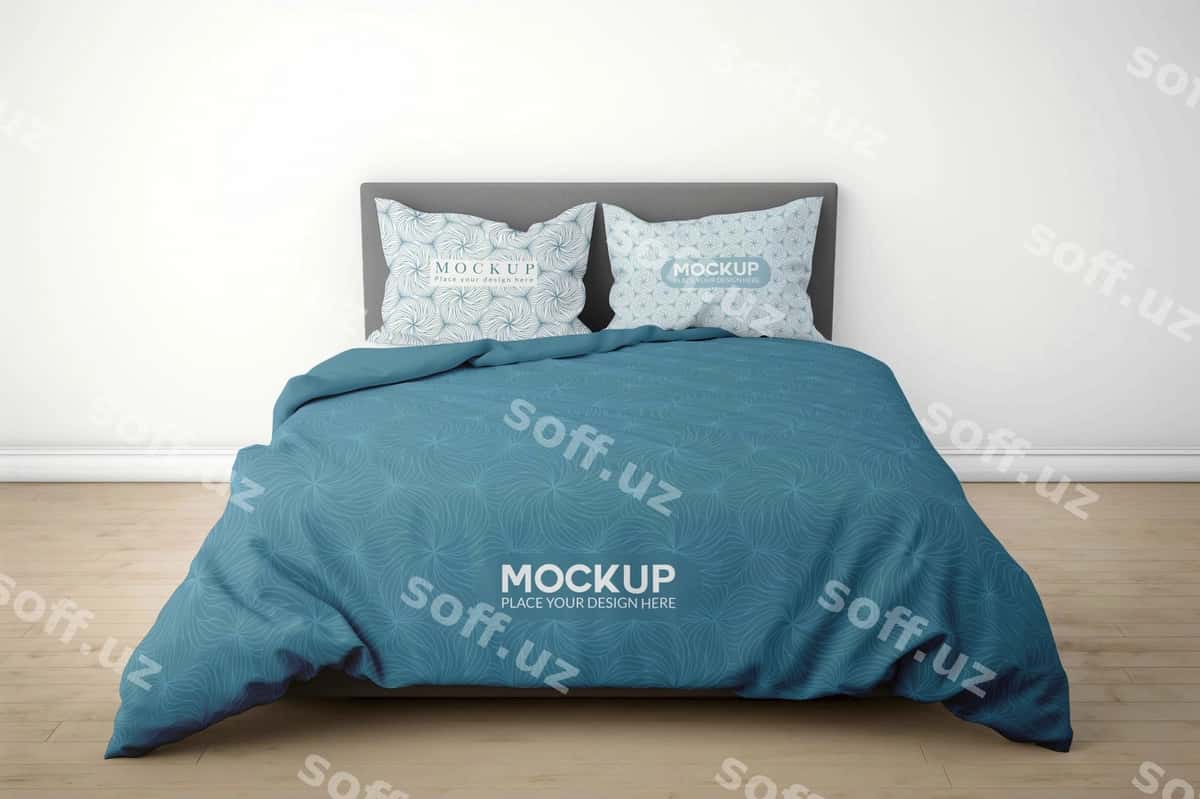 Yotoq komplekti namunasi | Bedding set mockup 1