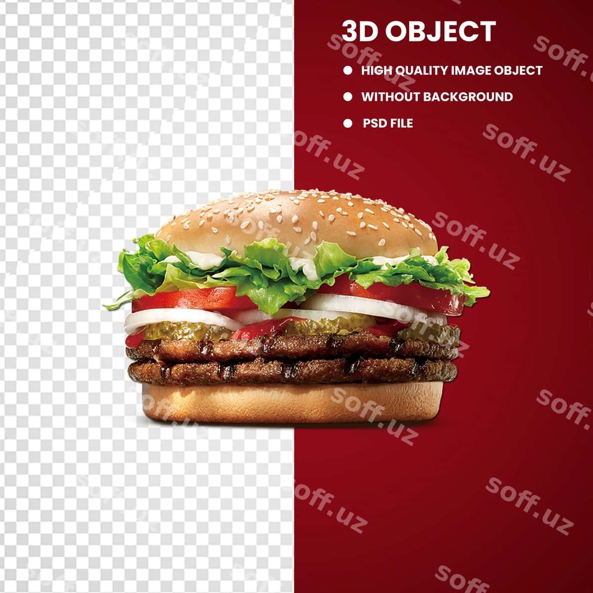 Mol go'shti burger | Beef burger 1