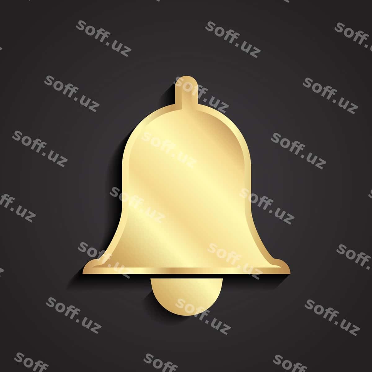 Bell 3d golden media logotipi | Bell 3d golden media logo 1