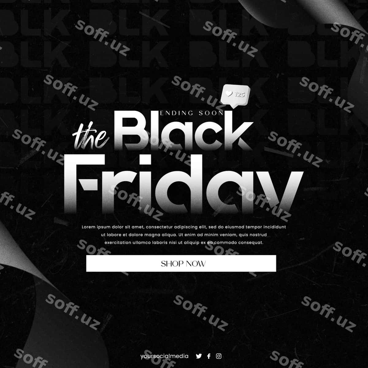 Qara shanba sotuv e’loni | Black friday sale advertisement 1