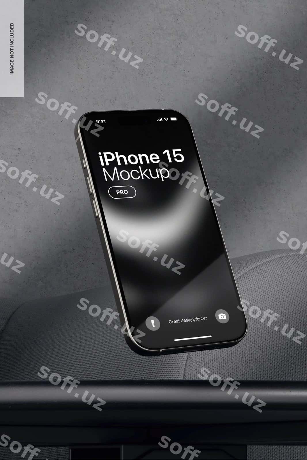 Qora oq iPhone 15 pro maketi qulab tushmoqda | Black white iphone 15 pro mockup falling 1