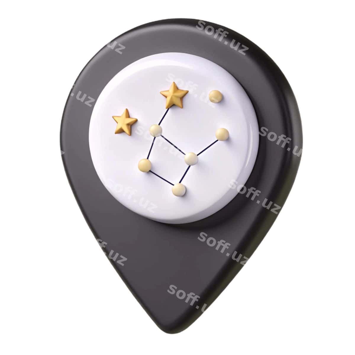 Qora oq ob'ekt so'z yulduza u | Black white object with word star it 1
