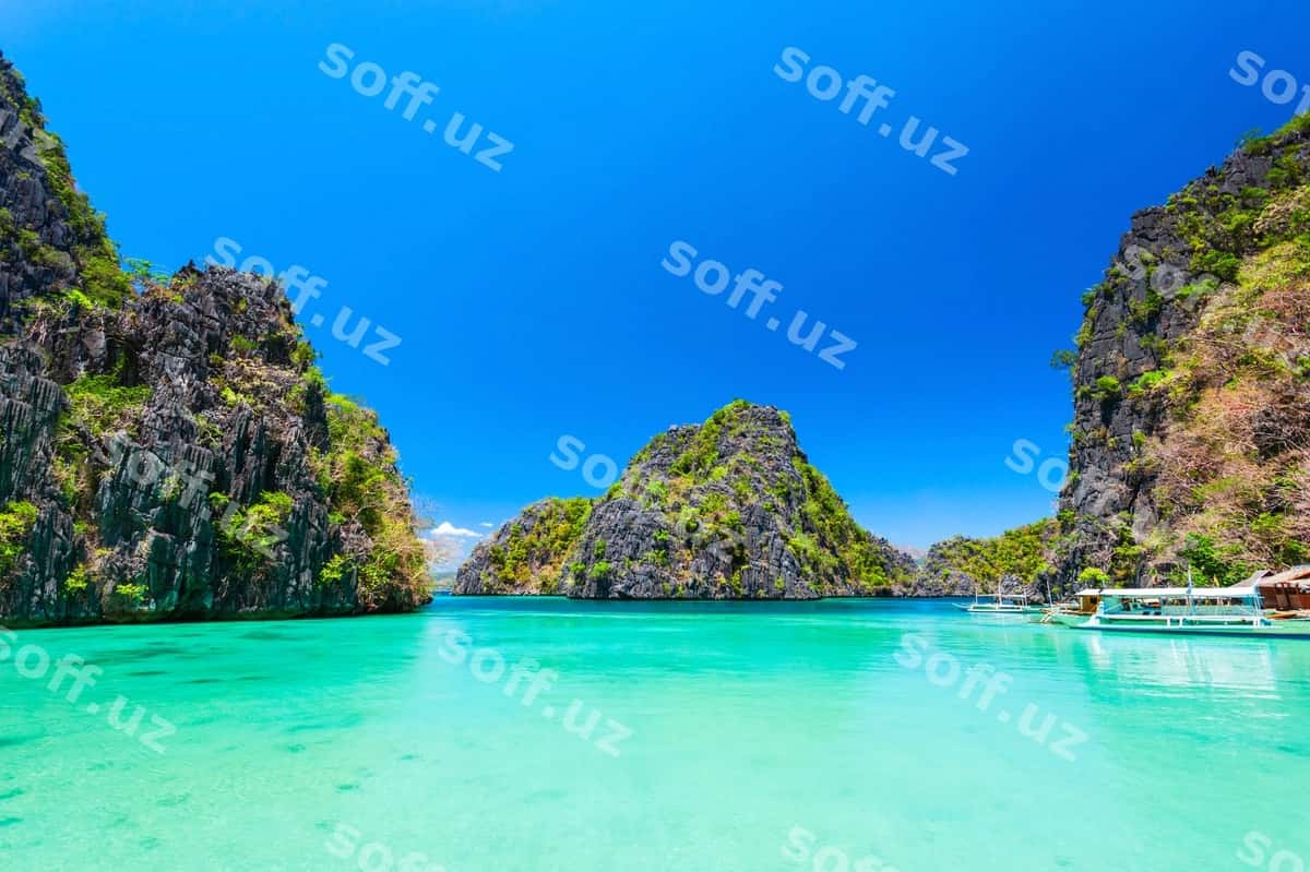 Ko'k ko'li Coron adasi Palawan ko'rati | Blue lagoon coron island bay palawan 1