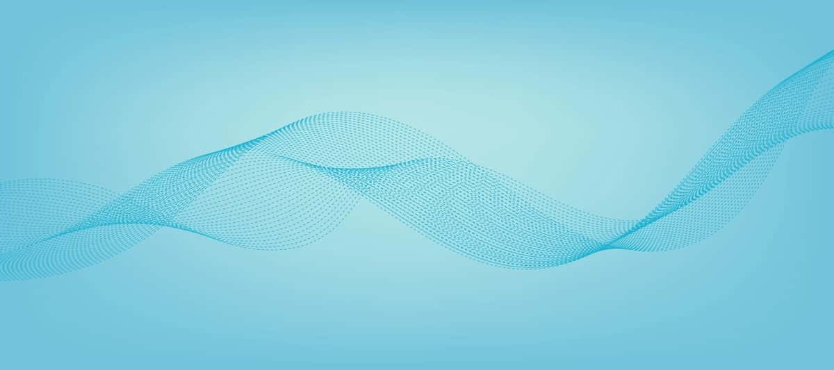 Ko‘k nuqtali to‘lqinli mavhum ko‘k gradient fon shabloni | Abstract blue gradient background template with blue dotted wavy 1