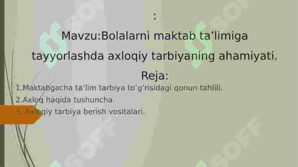 Maktabgacha yoshdagi bolalarni maktab taʼlimiga tayyorlashda axloqiy tarbiyaning roli 2