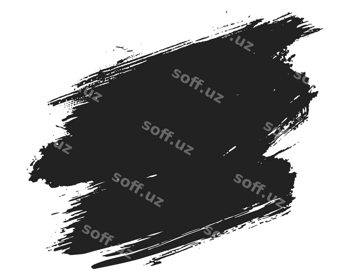 Qalin qora pinsel urug‘i teksturasi | Bold black brush stroke texture 1