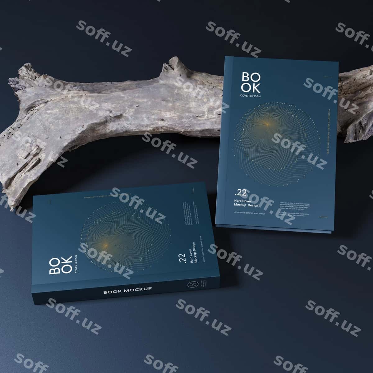 Kitob qoplashi namuna dizayni | Book cover mockup design 1