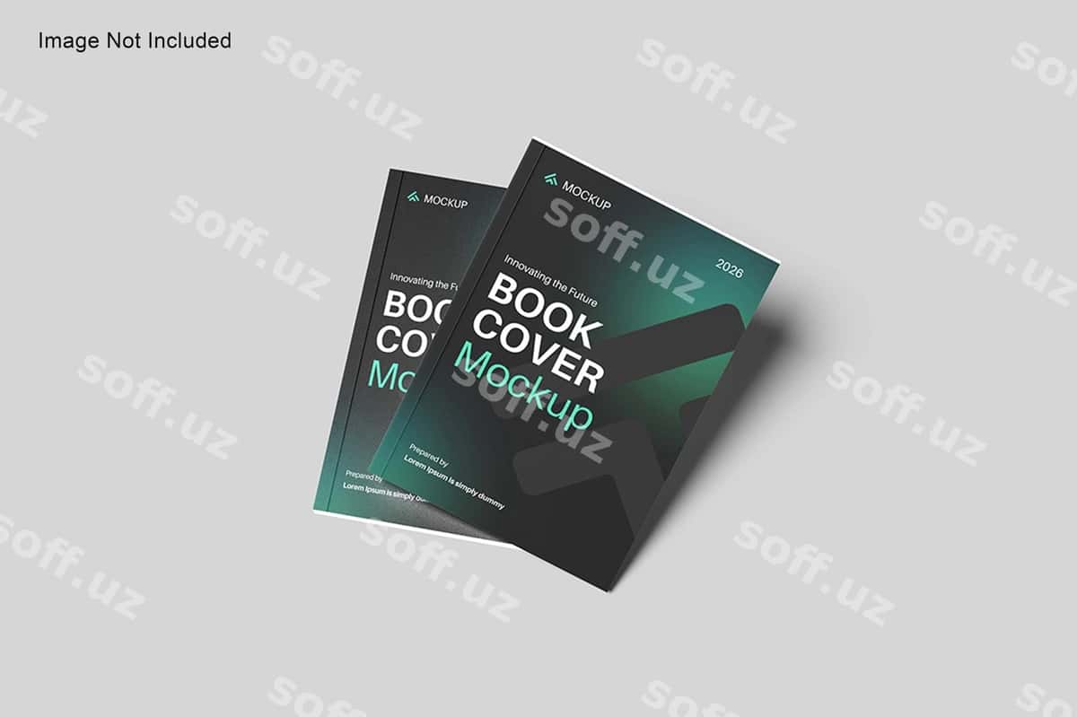Kitob varaqi mockup | Book cover mockup 1
