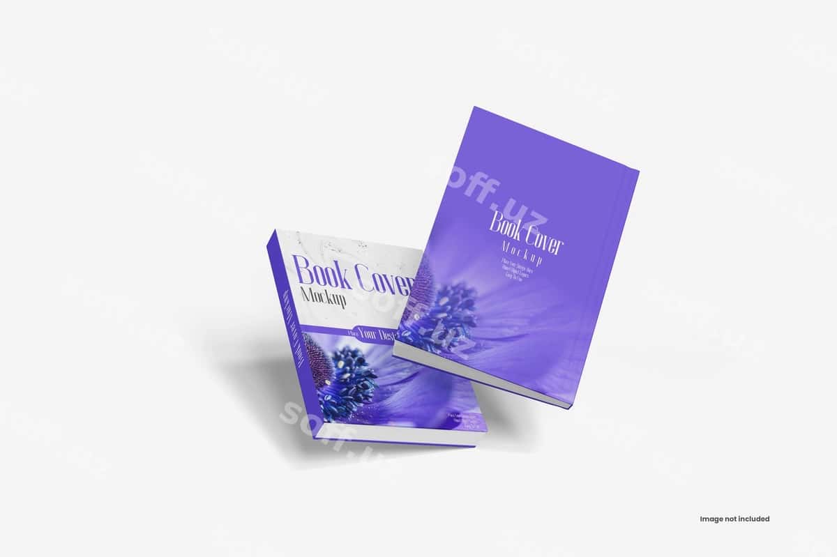 Kitob varaqi mockup | Book cover mockup 1