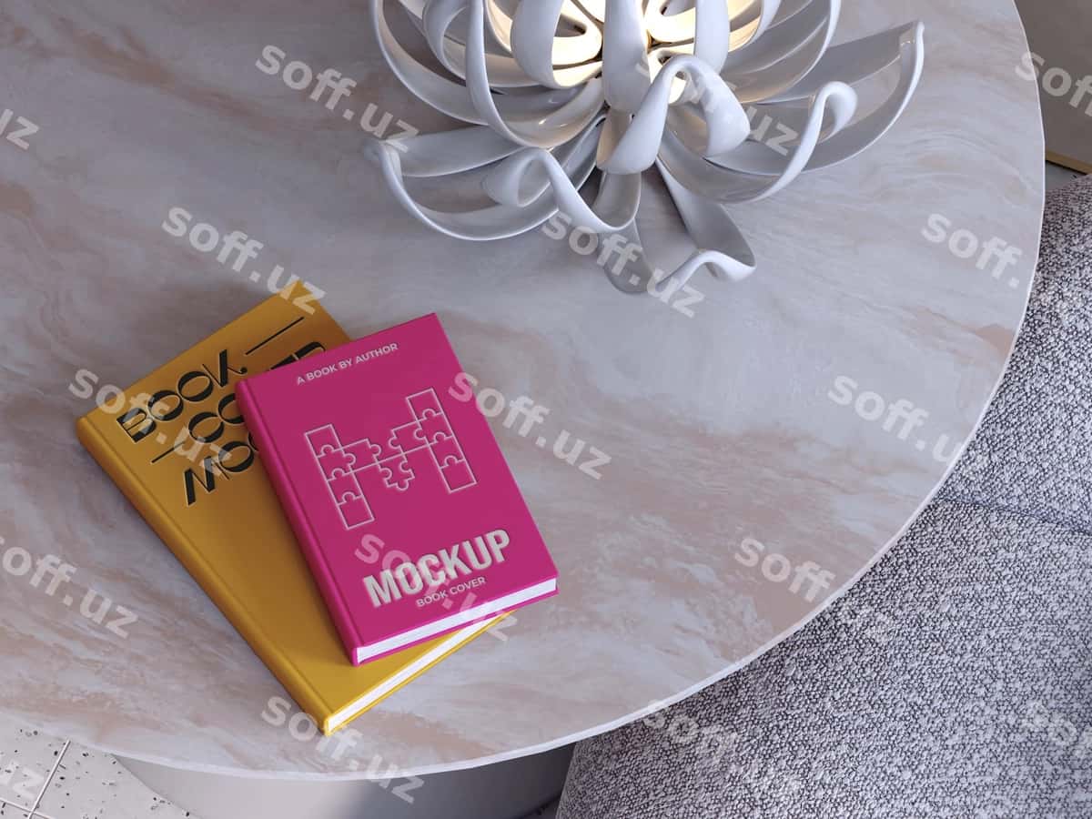 Kitob ichki namuna | Book indoors mockup 1