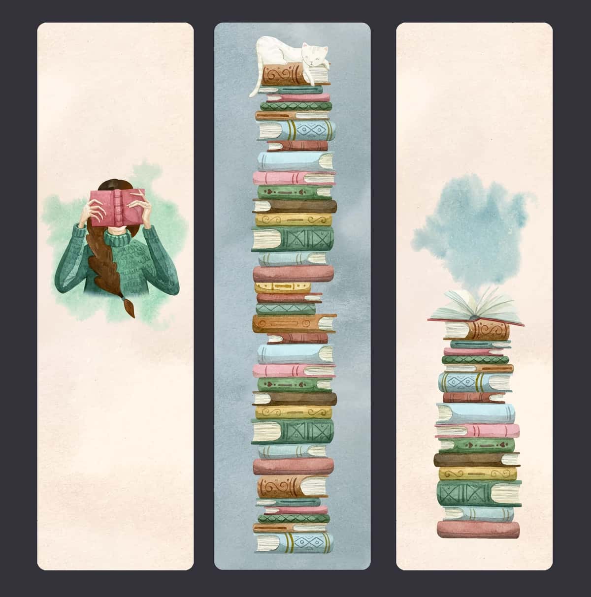 Dizayn xatcho'plarini o'rnating | Set designs bookmarks 1