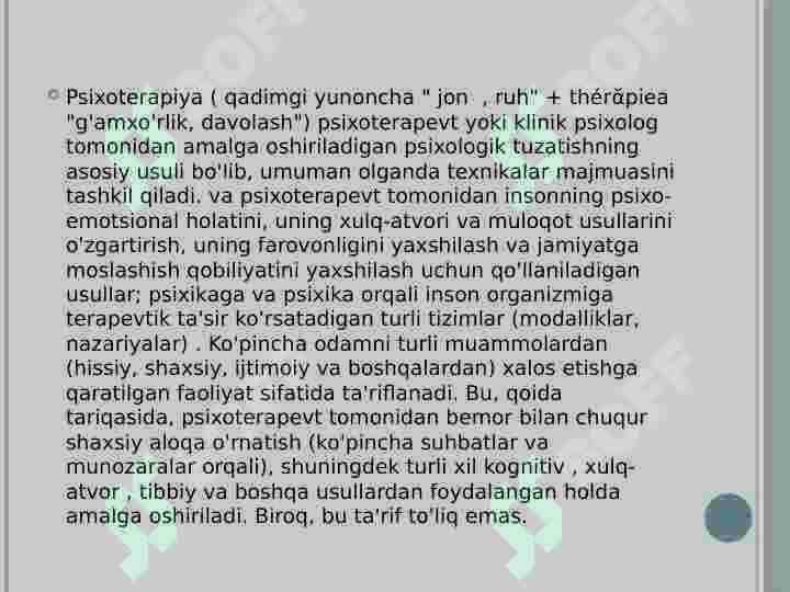 Psixoterapevtik xizmatning zamonaviy bozori 4