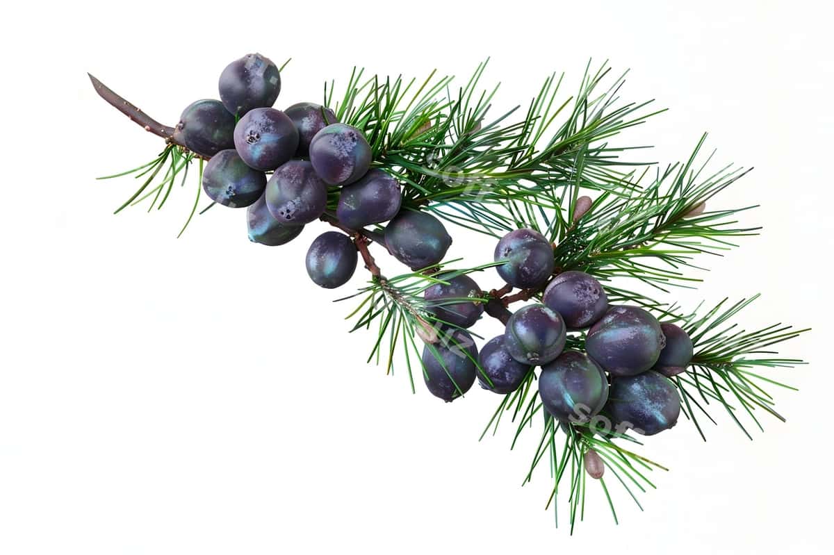 Chortoq daraxtining daraqasi bоqalar bilan | Branch pine tree with berries it 1