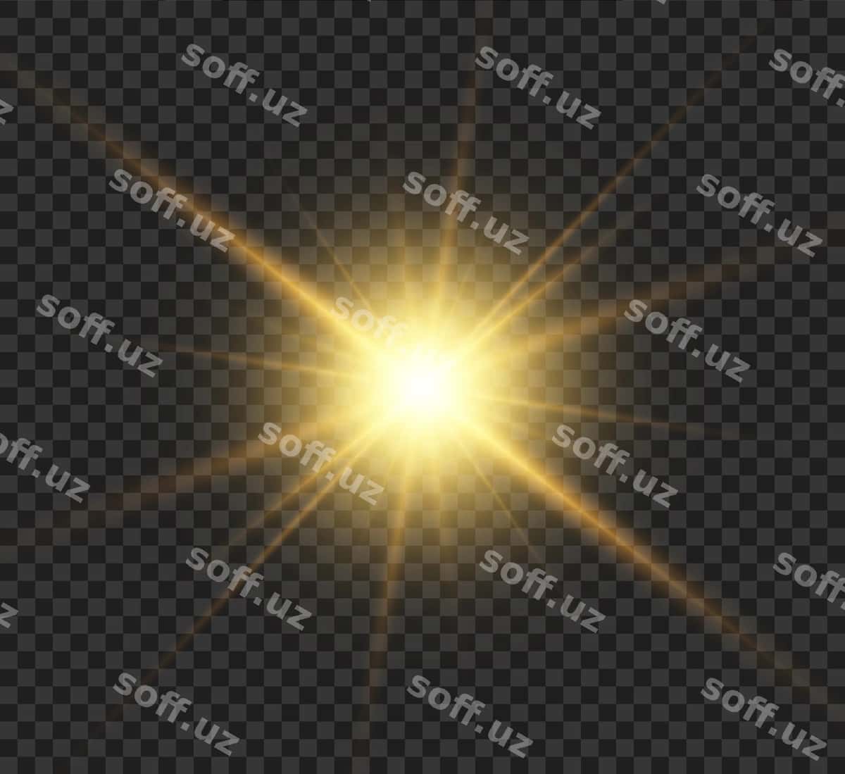 Yorqin yulduz nuri effekti | Bright star light effect 1