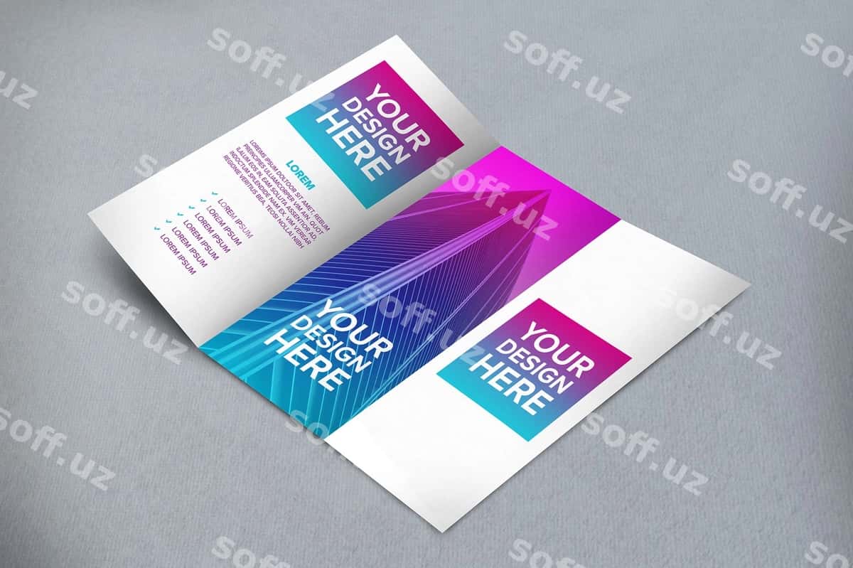 Broshyura namunasi | Brochure mockup 1