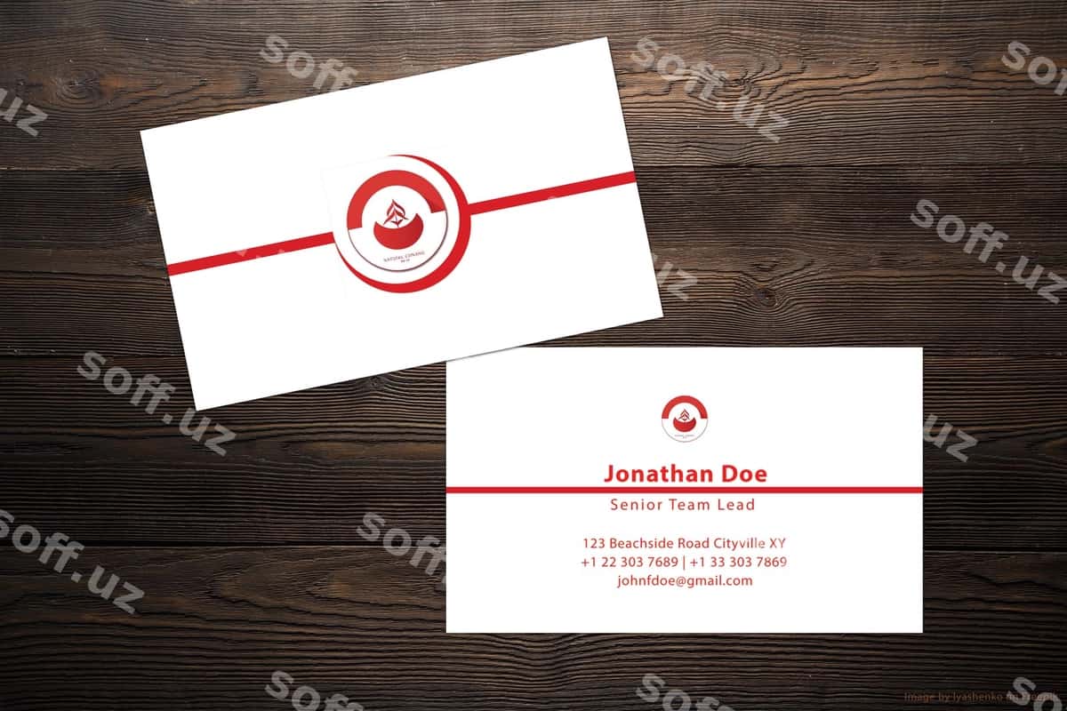 Zamonaviy biznes vizitka mockup | Business card mockup modern 1