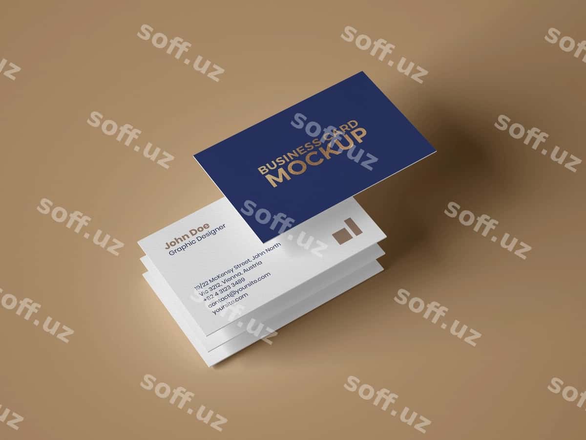 Biznes vizitka namunasi | Business card mockup 1