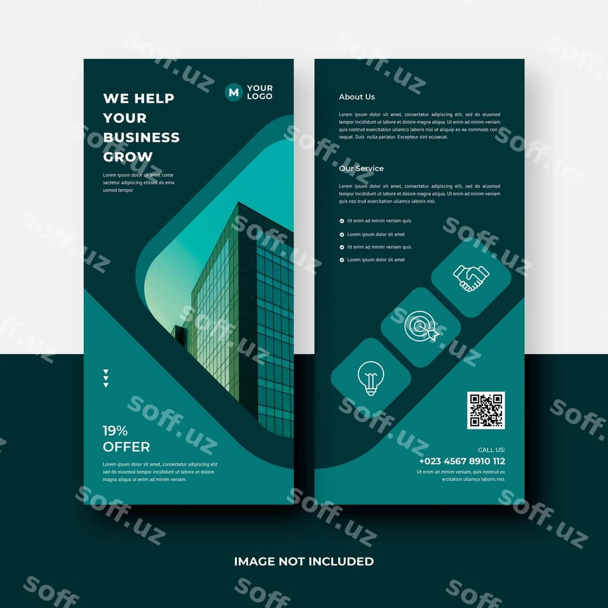 Biznes dl flyer shablon dizayni | Business dl flyer template design 1