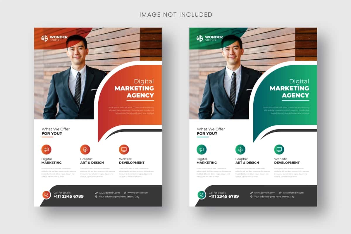 Flyer biznes shablon muqovasi broshyura korporativ | Flyer business template cover brochure corporate 1