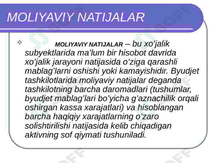 byudjet tashkilotlarida moliyaviynatijalar hisobi 2