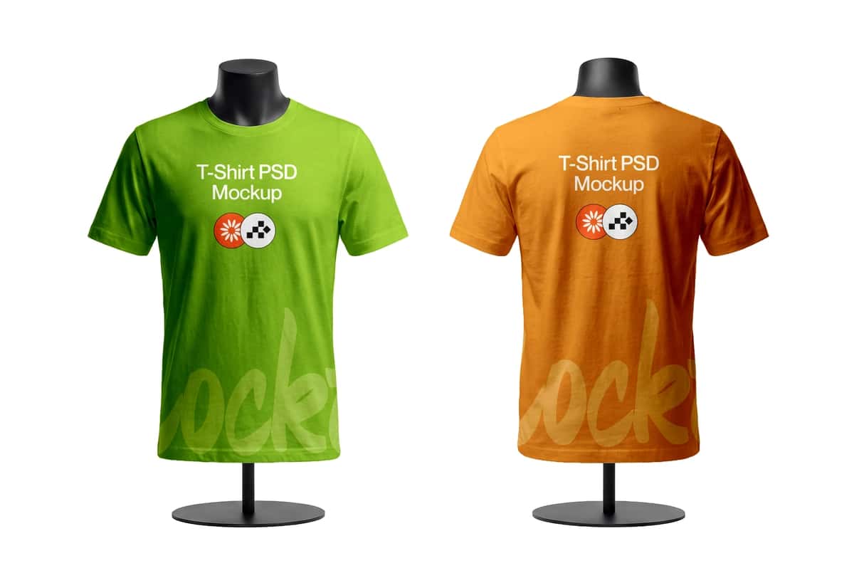 Haqiqiy futbolka maketi maneken stendi | Realistic t shirt mockup mannequin stand 1