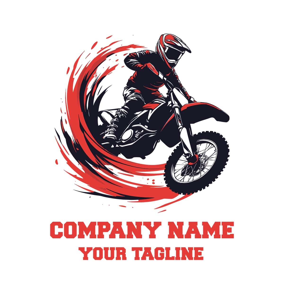 Mototsikl logotipi vektorli illyustratsiya | Motorcycle logo vector illustration 1