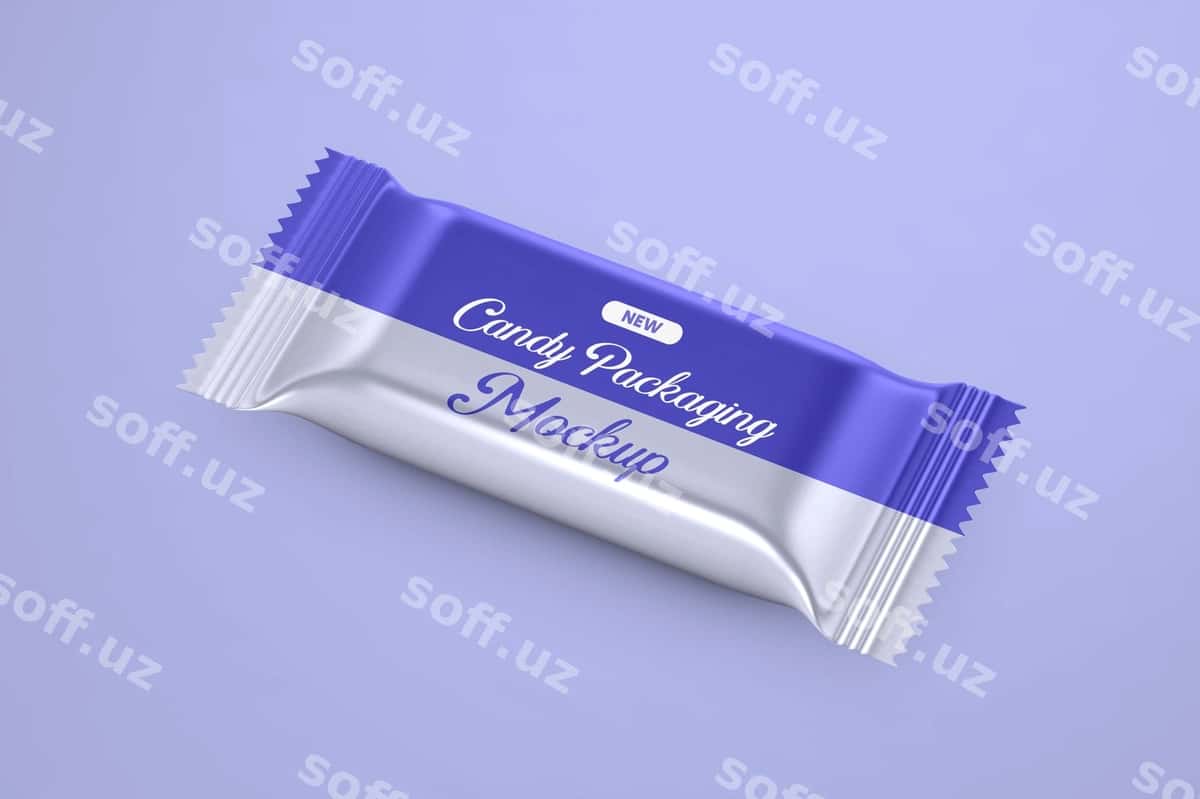 Shirinlik qadoqlash mockup | Candy packaging mockup 1