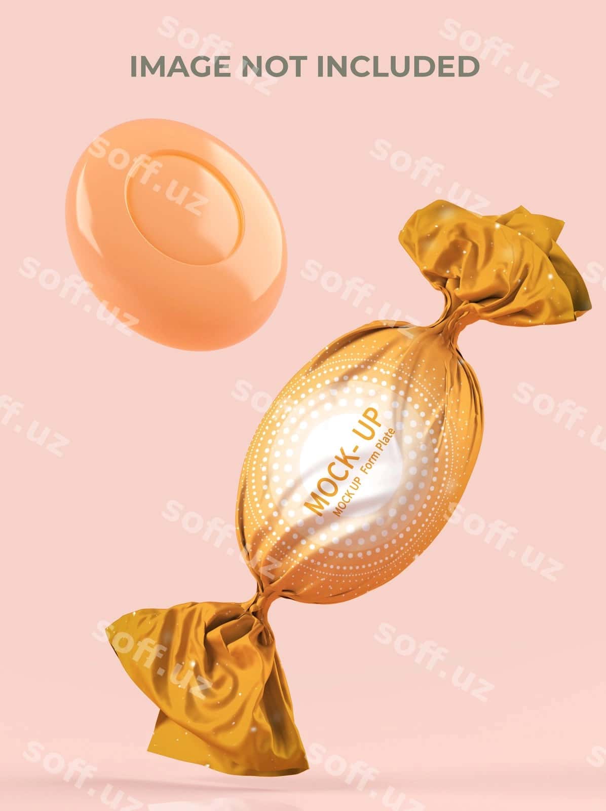 Shirinlik qadoqi namunasi | Candy wrapper mockup 1