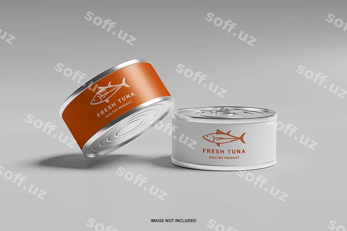 Konserva tuna namuna | Canned tuna mockup 1