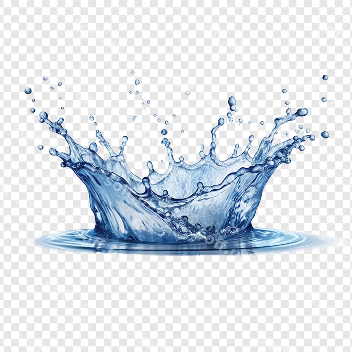 Joziblik splash ko'k suv tahrimi | Captivating splash blue water crown 1
