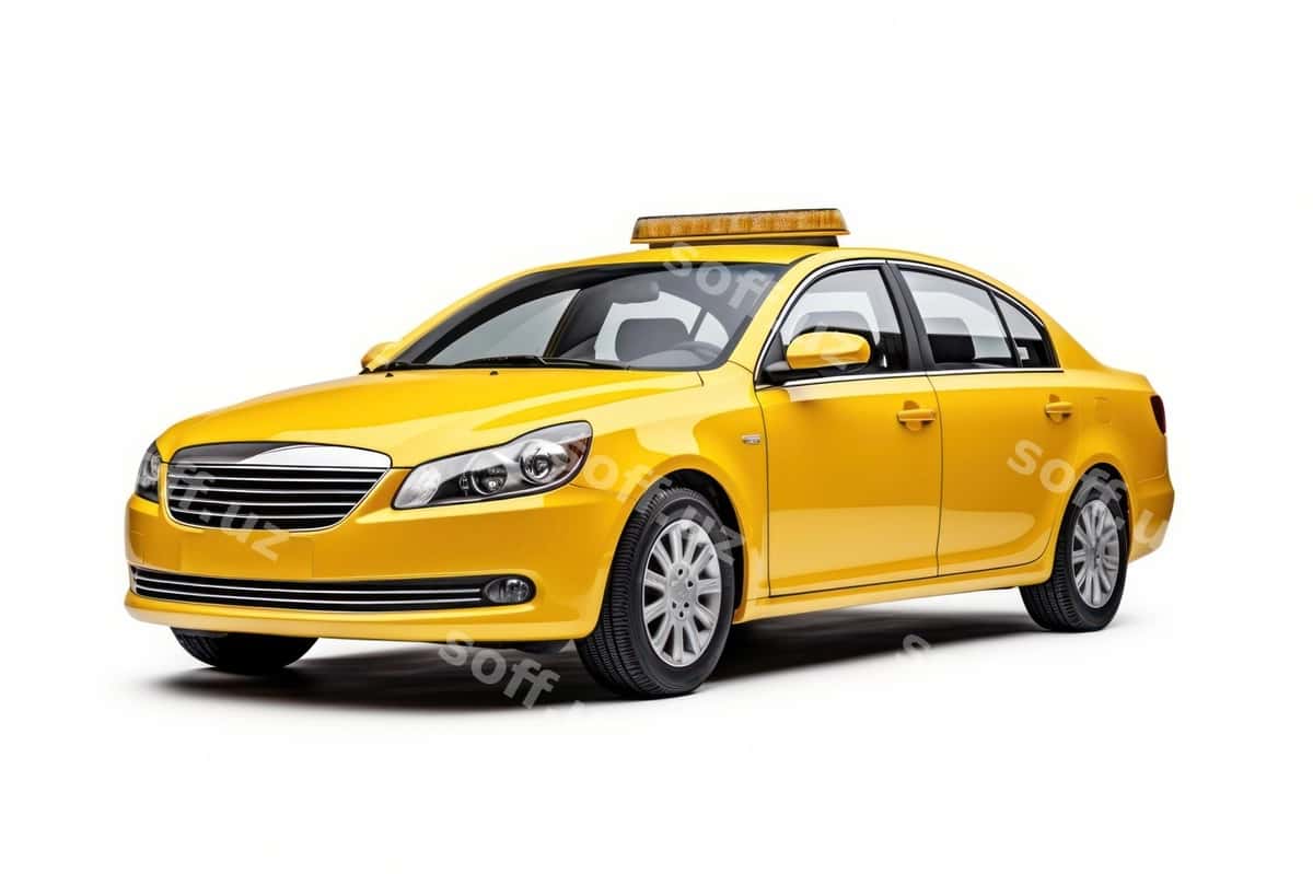 Taksi mashina oq fonda | Car taxi vehicle white background 1