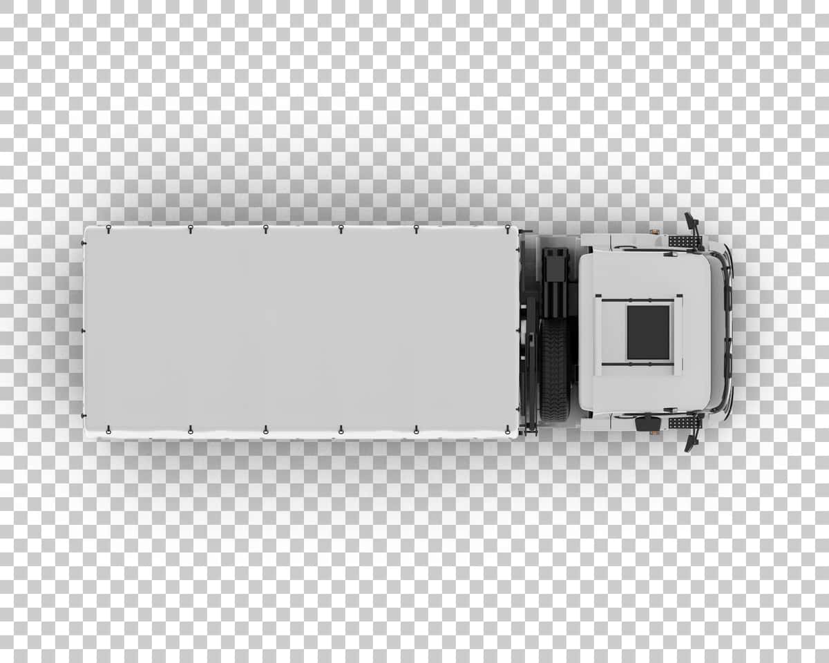 Psd yuk mashinasi maketi izolyatsiyalangan shaffof fon 3D renderlash | Psd cargo truck mockup isolated transparent background 3d rendering 1