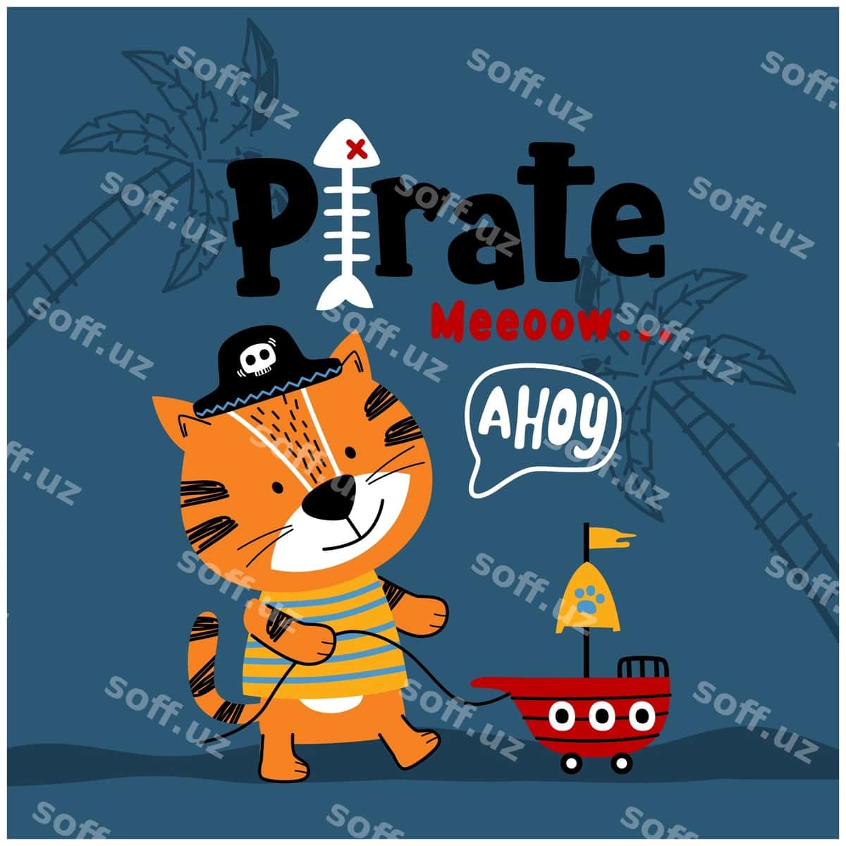 Mushuk dengizi kulgili hayvon karyokati | Cat pirate funny animal cartoon 1