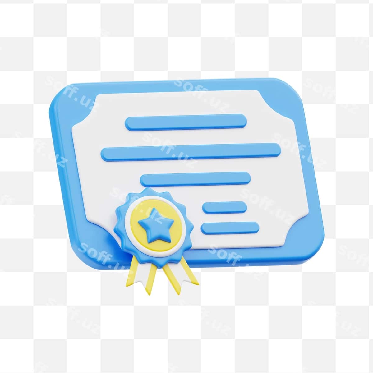 Guvohnoma 3D ikonka | Certificate 3d icon 1