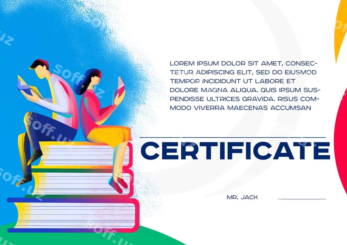 Sertifikat kitobi | Certificate book 1