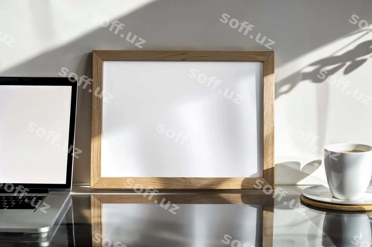 Guvohnoma ramka namuna | Certificate frame mockup 1