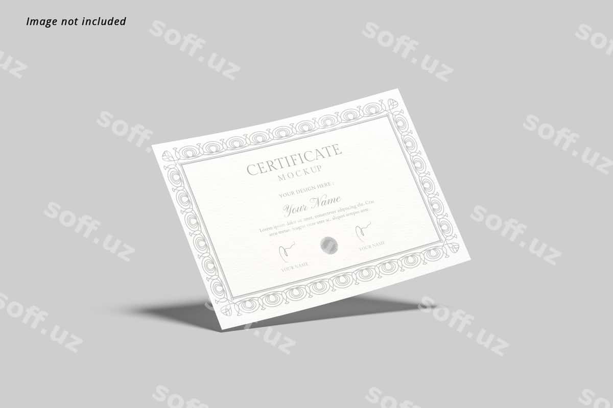 Sergefikat mockup | Certificate mockup 1