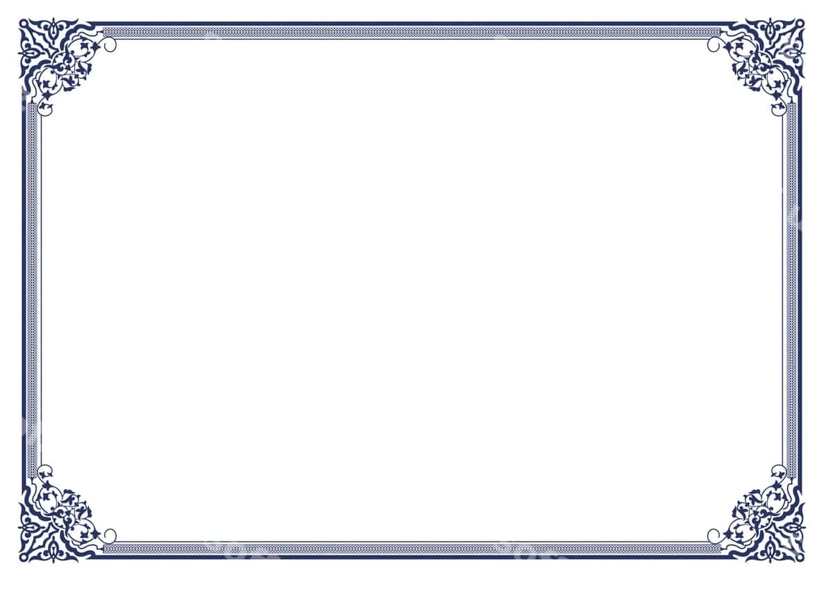Sertifikat sahifa matn rasm chegara dizayni | Certificate page text photo border design 1