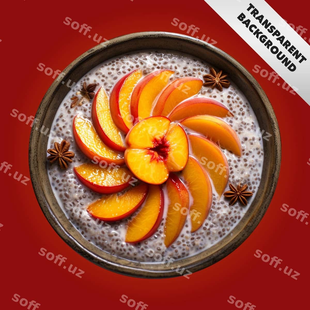 Chia pudingi badamli sut bilan tayyorlangan | Chia pudding made with almond milk 1