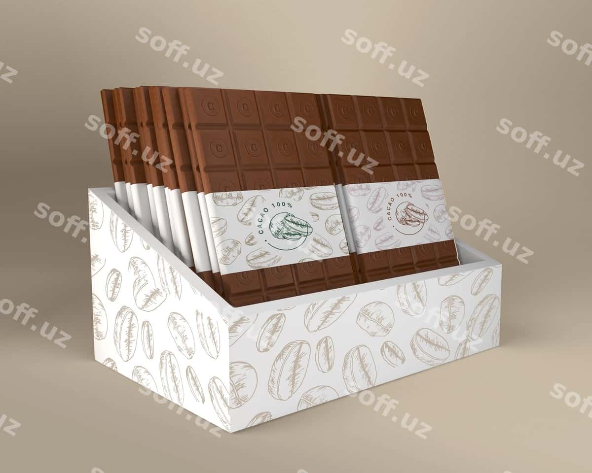 Shokolad qutisi qog'oz packeta dizayni | Chocolate box paper packaging design 1