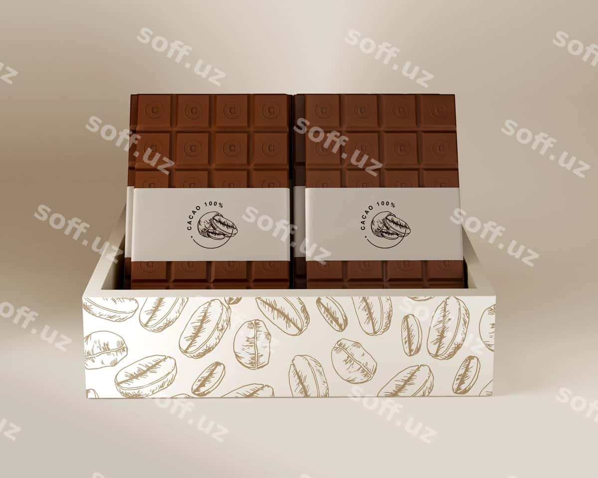 Shokolad qutisi varaq o'rasi dizayni | Chocolate box paper wrapping design 1