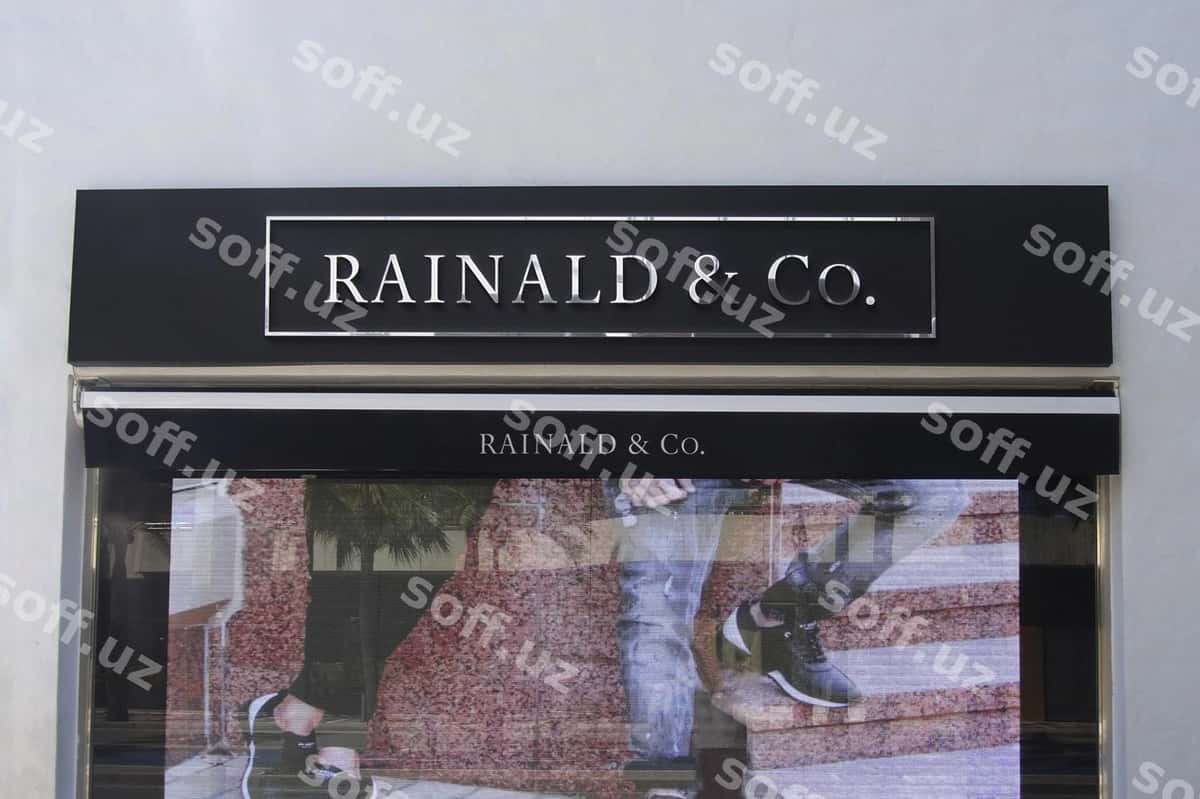 Chrome logotipi mockup fasad belgisi | Chrome logo mockup facade sign 1