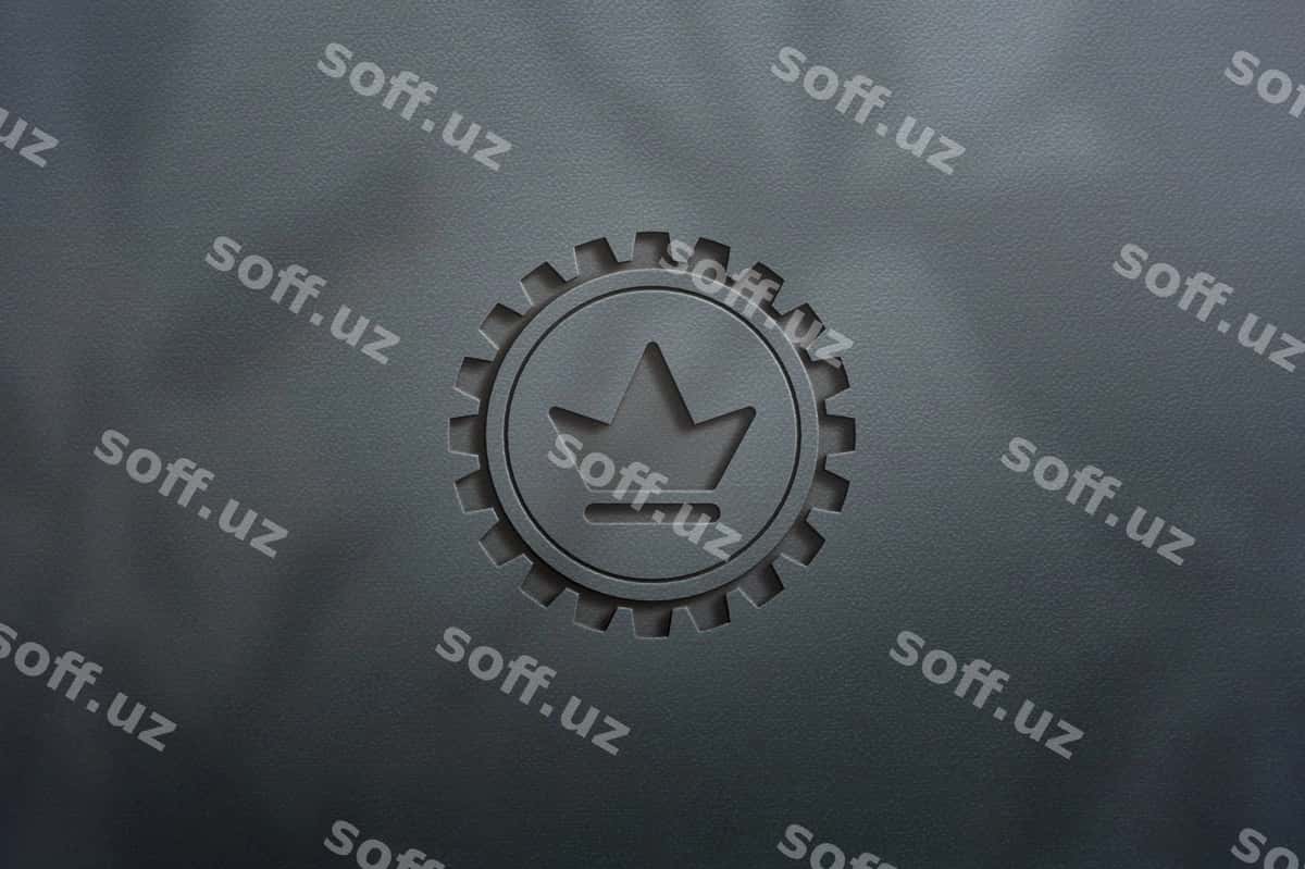 Toza oddiy logotip mockup shabloni | Clean simple logo mockup template 1