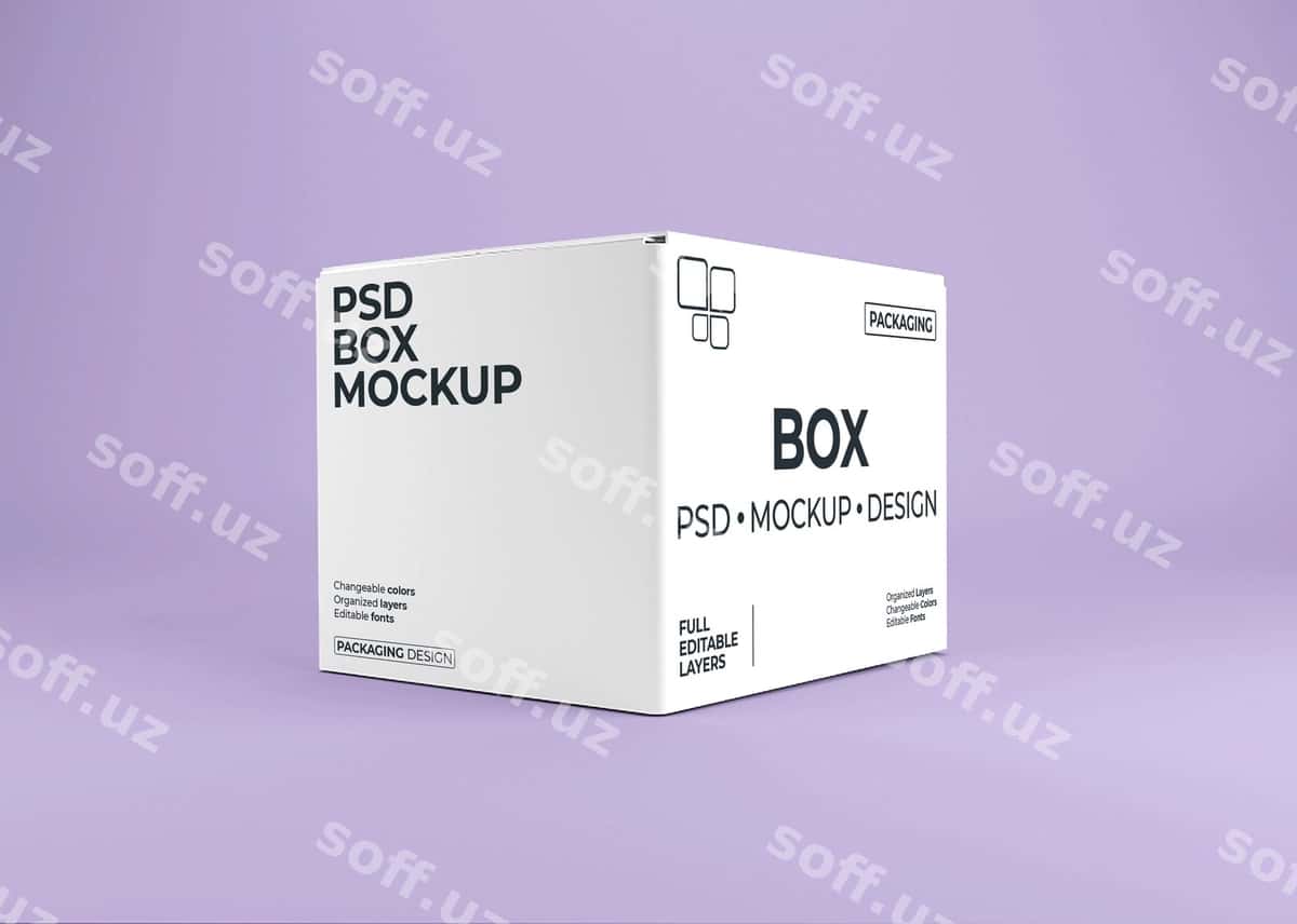 Close up quti namuna paketi | Close up box mockup packaging 1