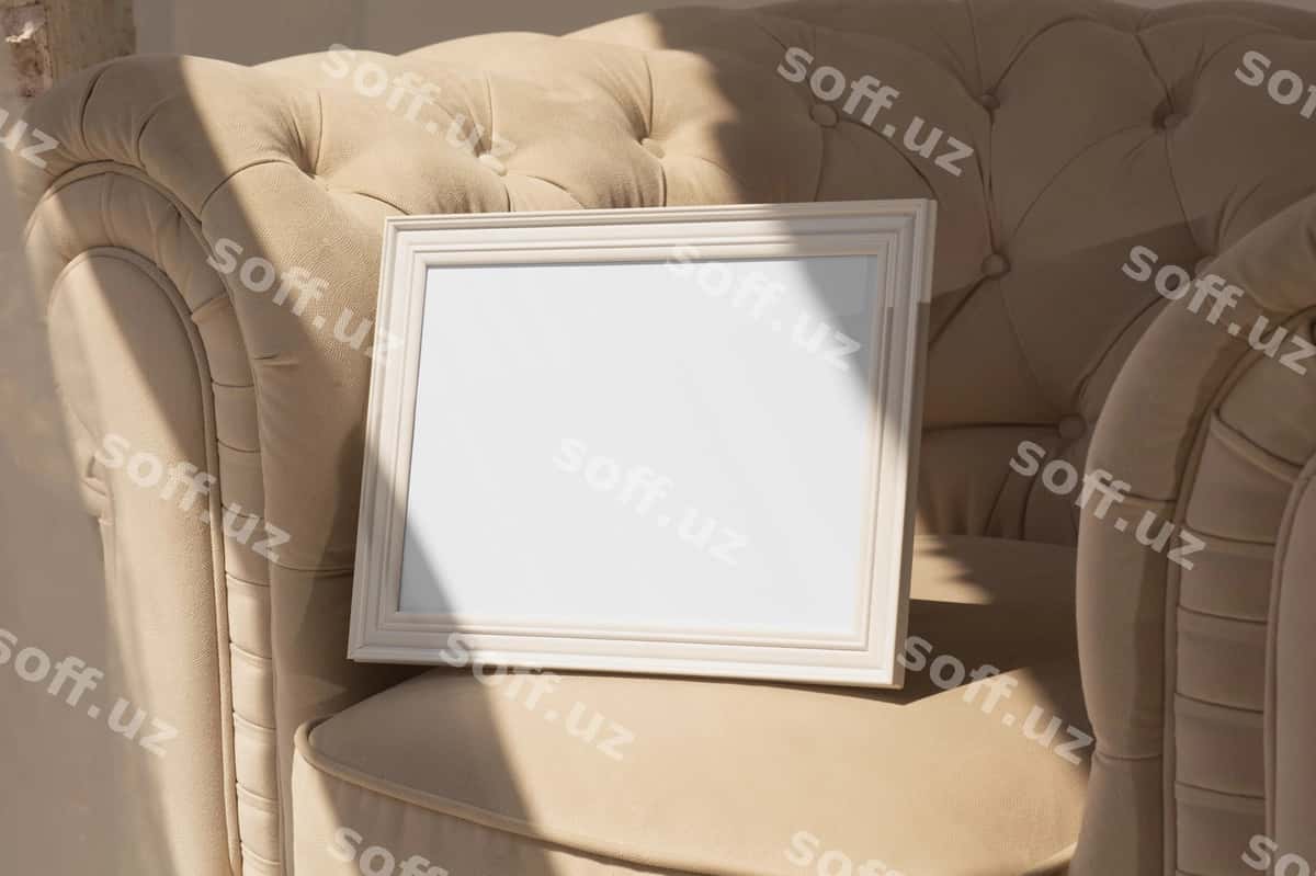 Yaqin ramka namuna stul | Close up frame mockup chair 1